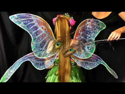 ASMR Fairy Wing Cleaning & Back Tracing ♥ Sleepy Spa Whispers, Flowers, Roses, Relaxing Sleep Aid