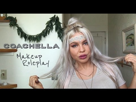 ~ Coachella Inspired ~ Makeup Role Play | ASMR