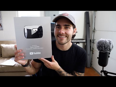 ASMR 100K SUBSCRIBER PLAY BUTTON UNBOXING (EMOTIONAL)