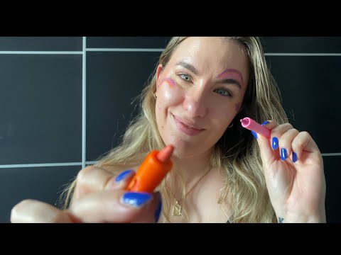 ASMR Face Painting ( you are the kid)