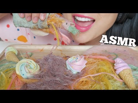 ASMR FLOSS CANDY / DRAGONS BEARD / COTTON CANDY (SOFT EATING SOUNDS) NO TALKING | SAS-ASMR