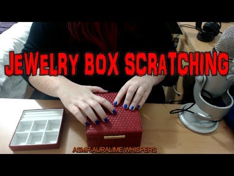 ASMR | JEWELRY BOX SCRATCHING & TAPPING & WHISPERING💕