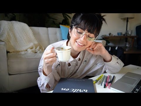 ASMR Study With Me (soft speaking/typing/writing)