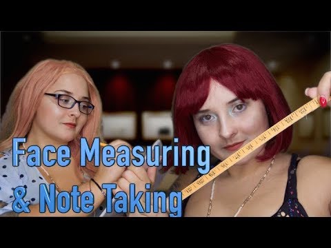 Face Measuring & Note Taking [Whisper] ASMR