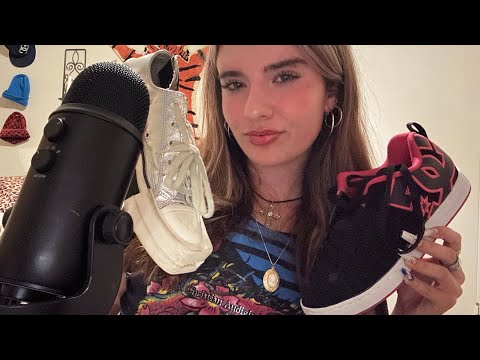[ASMR] SHOE COLLECTION 👠 (tapping+scratching)
