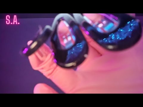 Asmr | Close up & Gentle Hair Clips Tapping (Neon Version)