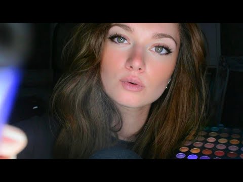 ASMR Doing your MakeUp - Whispering - Layering - Mouthsounds