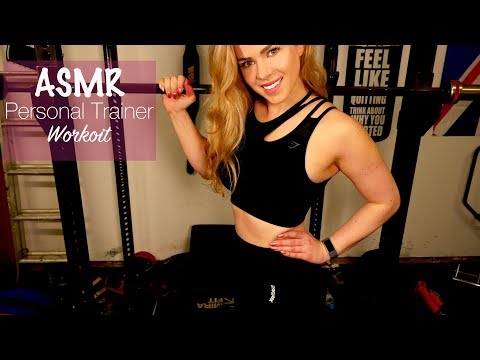 ASMR Personal Trainer Workout 💪 (Roleplay, Whispers, Squats & Deadlifts)