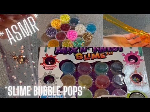 ASMR slime w/ AMAZING bubble 🫧 pops