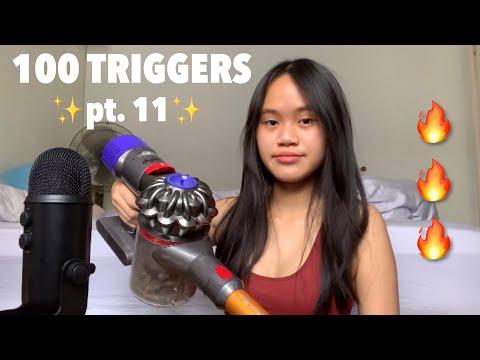 ASMR 100 TRIGGERS IN 3 MINUTES ( 1 year later… )