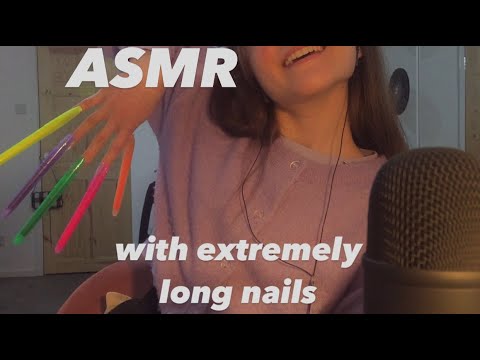 ASMR with extremely long nails
