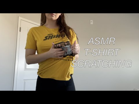 ASMR WITH FUN T-SHIRTS (fabric scratching)