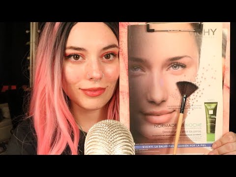 ASMR Aplico maquillaje a una modelo de revista | masajes en la cara