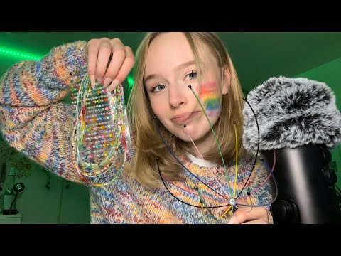 ASMR rainbow triggers for pride month 🏳️‍🌈 visual triggers, mouth sounds, scratching, tapping