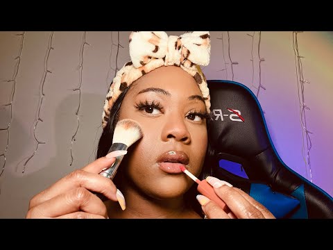 ASMR| Doing My Makeup+Eyebrow Routine(Clicky Whispers)