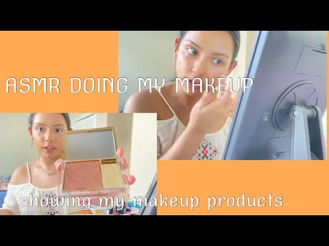 ASMR •doing my makeup• relaxing whispered 💕