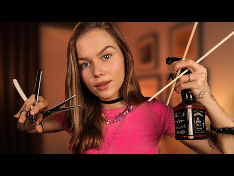 ASMR The Most Relaxing Scalp Check, Haircut, and Shaving RP, Natural Paced, Personal Attention