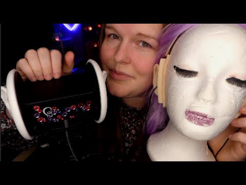 ASMR Ear Digging, Mouth Sounds, 4 Mics, Whispering, Tingly.