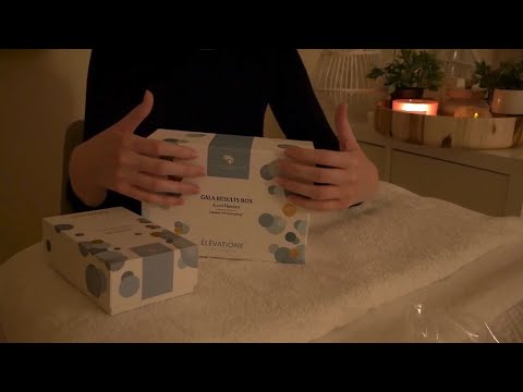 ASMR Relaxing Skincare Unboxing | Soft spoken | Elevatione Skincare  | Towel sounds Intro.