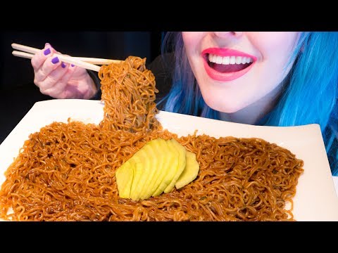 ASMR: Spicy Chili Soba Noodles & Crunchy Turnip Cabbage ~ Relaxing Eating Sounds [No Talking|V] 😻
