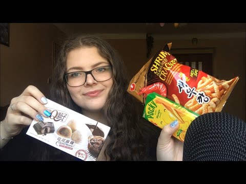ASMR Czech Girl Trying Asian Snacks For The First Time 🍤