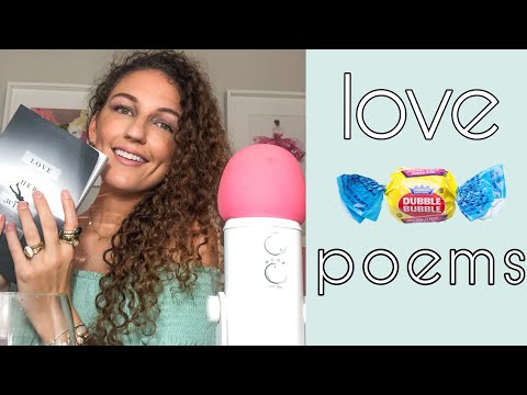 ASMR ~ TINGLY tiNGLY ~* GUM CHEWING LOVE POEMS 💙💚