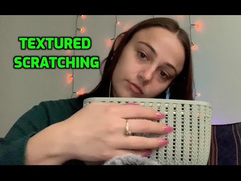 ASMR Textured Scratching w/ Long Nails | Whispered