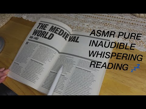 ASMR INAUDIBLE WHISPERING READING | CLOSE CLICKY MOUTH SOUNDS