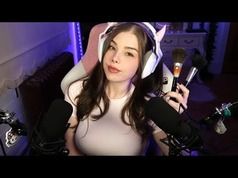 ASMR different brushing sounds