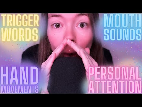 ASMR Requested Trigger Words and Mouth Sounds With Hand Movements and Personal Attention