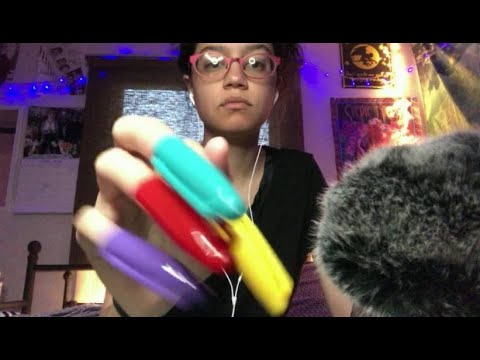 ASMR~ Ten Triggers in Ten Minutes with Two Microphones {headphone mic + blue yeti}