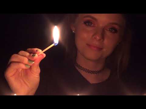 ASMR - Candles, Matches, and Fire - Oh My! [soft voice/whisper, matches, tapping, scratching]
