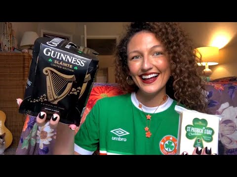 🍀🌈ASMR ~ HAPPY ST. PATRICK'S DAY!!🌈🍀 (beer, cheese and soft spoken rambles)!~