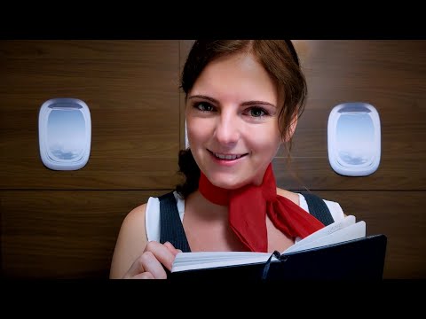 ASMR | First Class Flight Attendant Roleplay ✈️Soft Spoken Pampering
