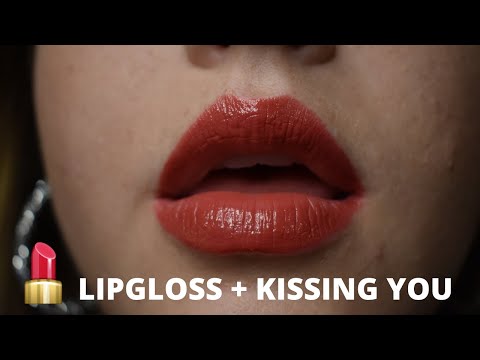 ASMR || Lipgloss Application + Kissing