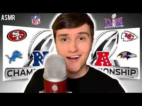 ASMR | 2024 AFC & NFC Championship Games + NFL Playoff Review 🏈 (whisper ramble)