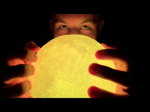 ASMR - Moon lamp scratching and hand movements