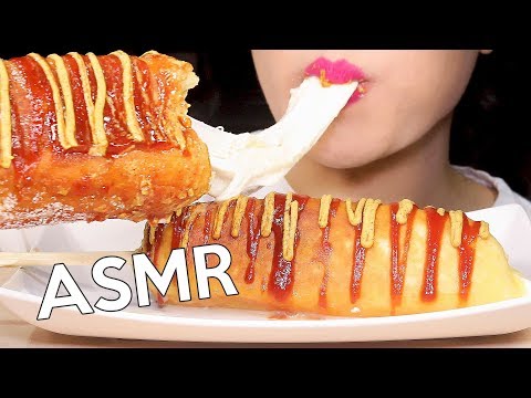 ASMR GIANT Mozzarella Corn Dog 대왕 모짜렐라핫도그 먹방 (Part 3) | MINEE EATS