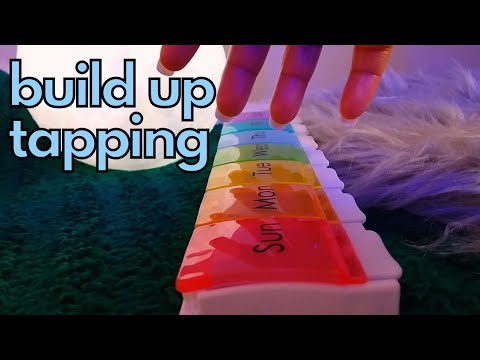 ASMR | Lo-Fi Build Up Tapping with a bit of Brushing and Scratching- No Talking