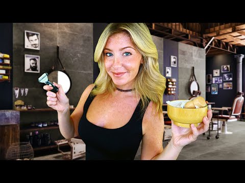 ASMR MANSCAPING YOU ALL OVER💈Gentleman's Barbershop Experience
