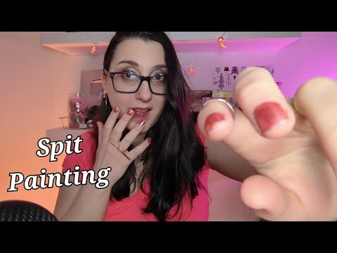 ASMR Spit Painting for Migraine Relief with Gentle Hand Movements