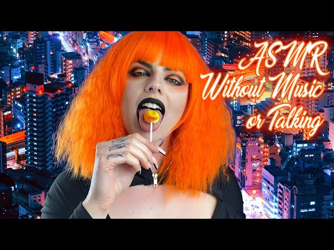 ASMR Goth Leeloo Lollipop Licking | No Music Or Talking