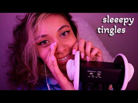 Sleeepy Tingles (soothing & gentle triggers for sleep)(brushing, ear attention, squishy sounds) ASMR