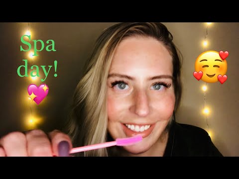 ASMR Personal attention spa day where I help you relax and de-stress! 💛