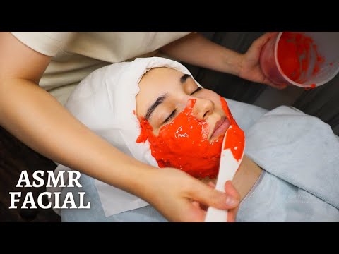 ASMR Facial Treatment | Scalp Tansan SPA | Deep Cleansing | Peeling| Calming Down (Soft Spoken)