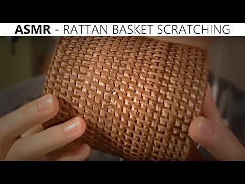 ASMR | Rattan Basket / Reed Basket Scratching | 600" Tingles #17
