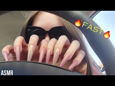 ⚡️FAST AND AGGRESSIVE TAPPING IN MY CAR 🚗 | ASMR