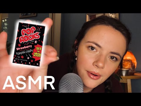 ASMR POP ROCKS | Mouth Sounds, Hand Movements, Whispers [Blue Yeti]