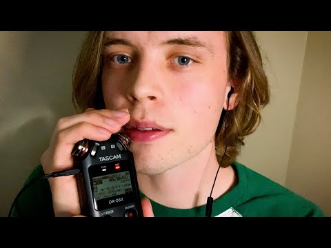 ASMR DEEP EAR WHISPERING (sensitive, ear cleaning, up close, mouth sounds) TASCAM