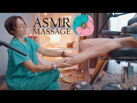 ASMR Foot Massage with petals by Anna